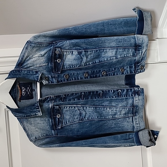 Only Denim Jacket size 36. Medium blue, new condition. - Picture 1 of 9